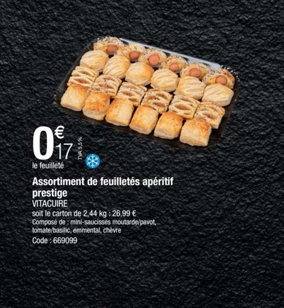 Assortiment De Feuilletés Apéritif Prestige Vitacuire