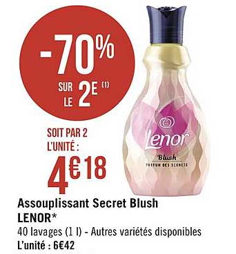 Assouplissant Secret Blush Lenor