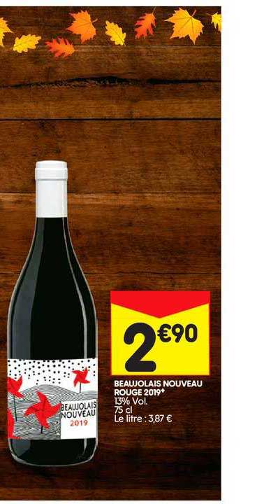 beaujolais nouveau rouge 2019