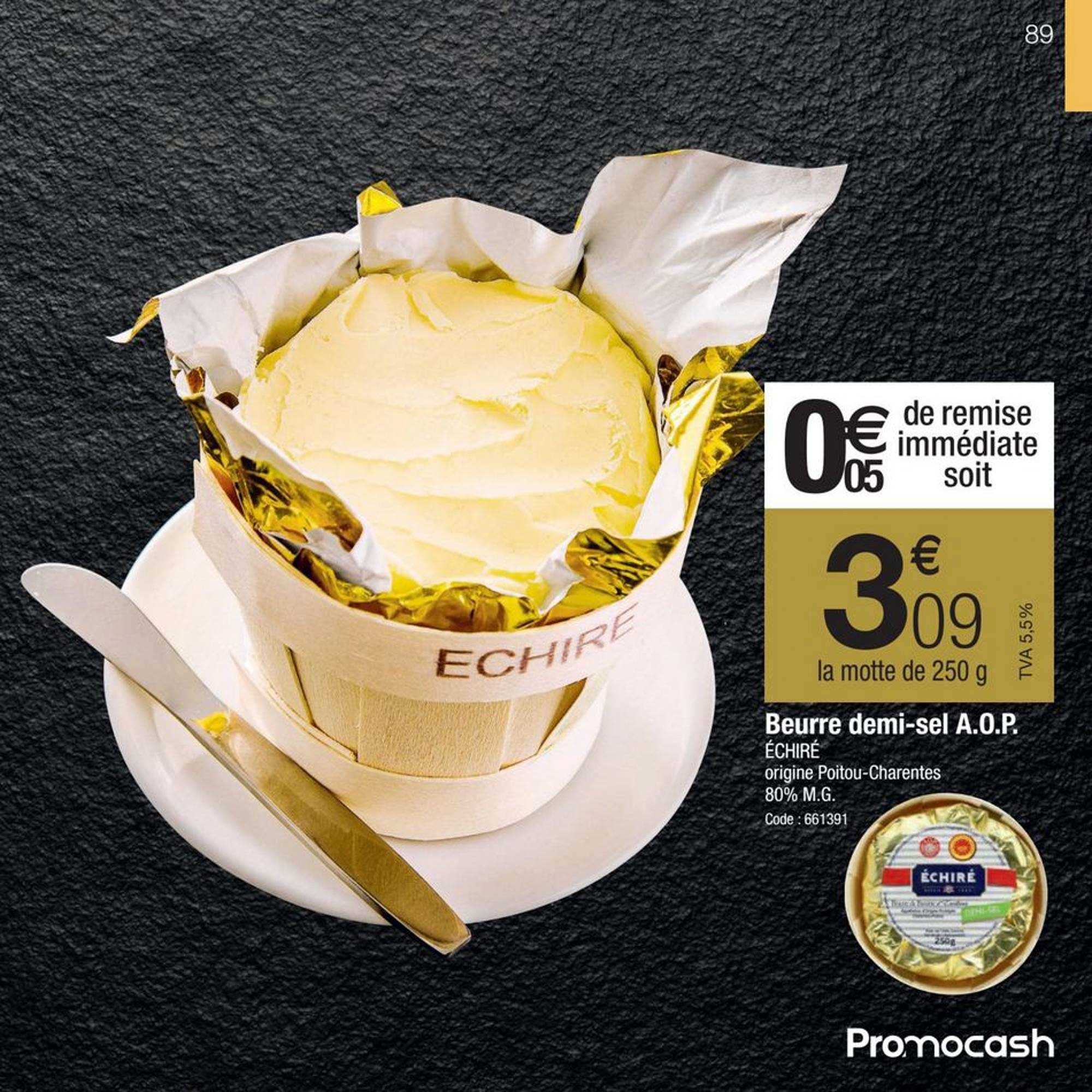 beurre demi-sel aop échiré