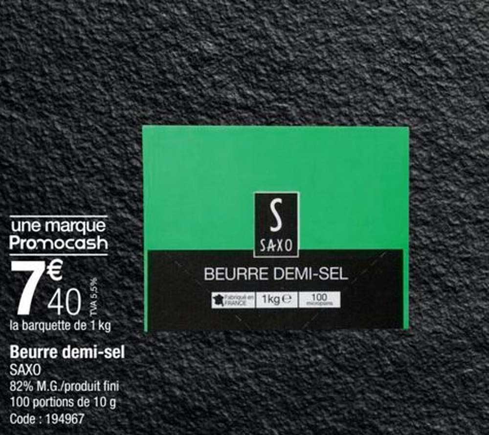 beurre demi-sel saxo