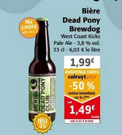 Bière Dead Pony Brewdog -50% De Remise Immédiate