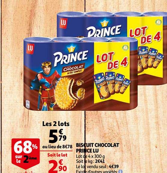 Biscuit Chocolat Prince Lu 68% Sur Le 2ème