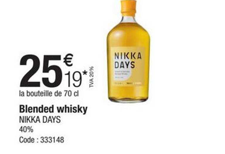 blended whisky nikka days 40%
