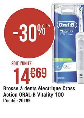 Brosse à Dents électrique Cross Action Oral-b Vitality 100