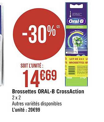brossettes oral-b crossaction