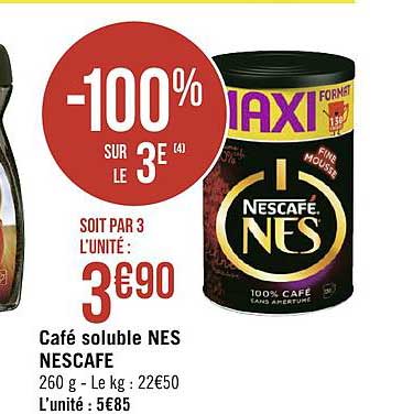 Café Soluble Nes Nescafé