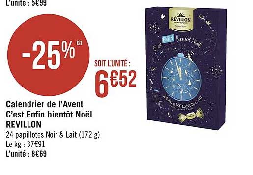 calendrier de l'avent c'est enfin bientôt noël revillon