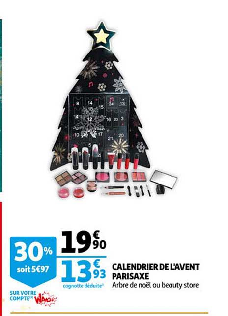 calendrier de l'avent parisaxe