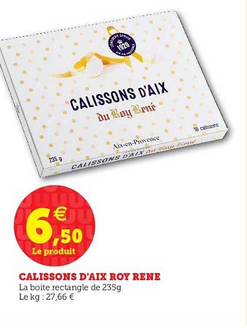 calissons d'aix roy rené