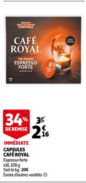 Capsules Café Royal 34% De Remise Immédiate
