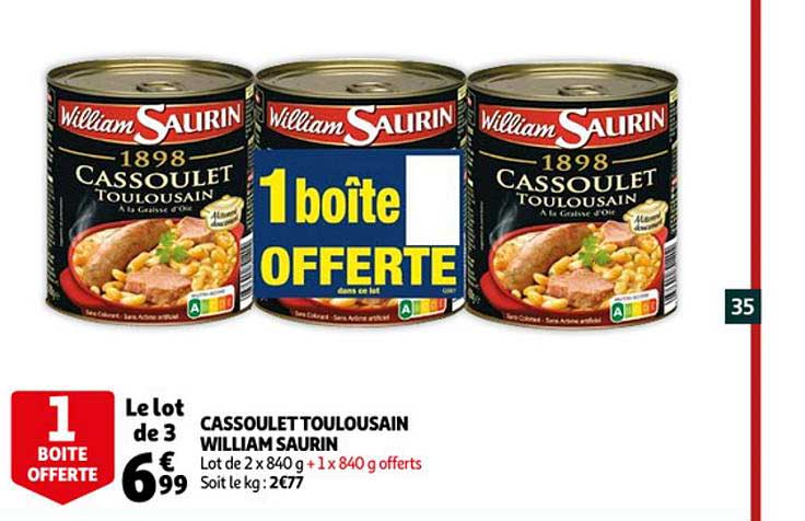 cassoulet toulousain william saurin