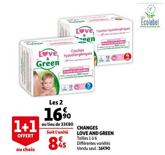 Changes Love And Green 1+1 Offert Au Choix