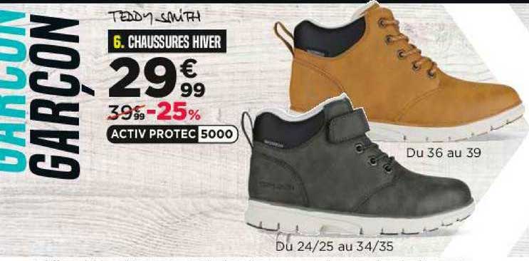 chaussures hiver teddy smith