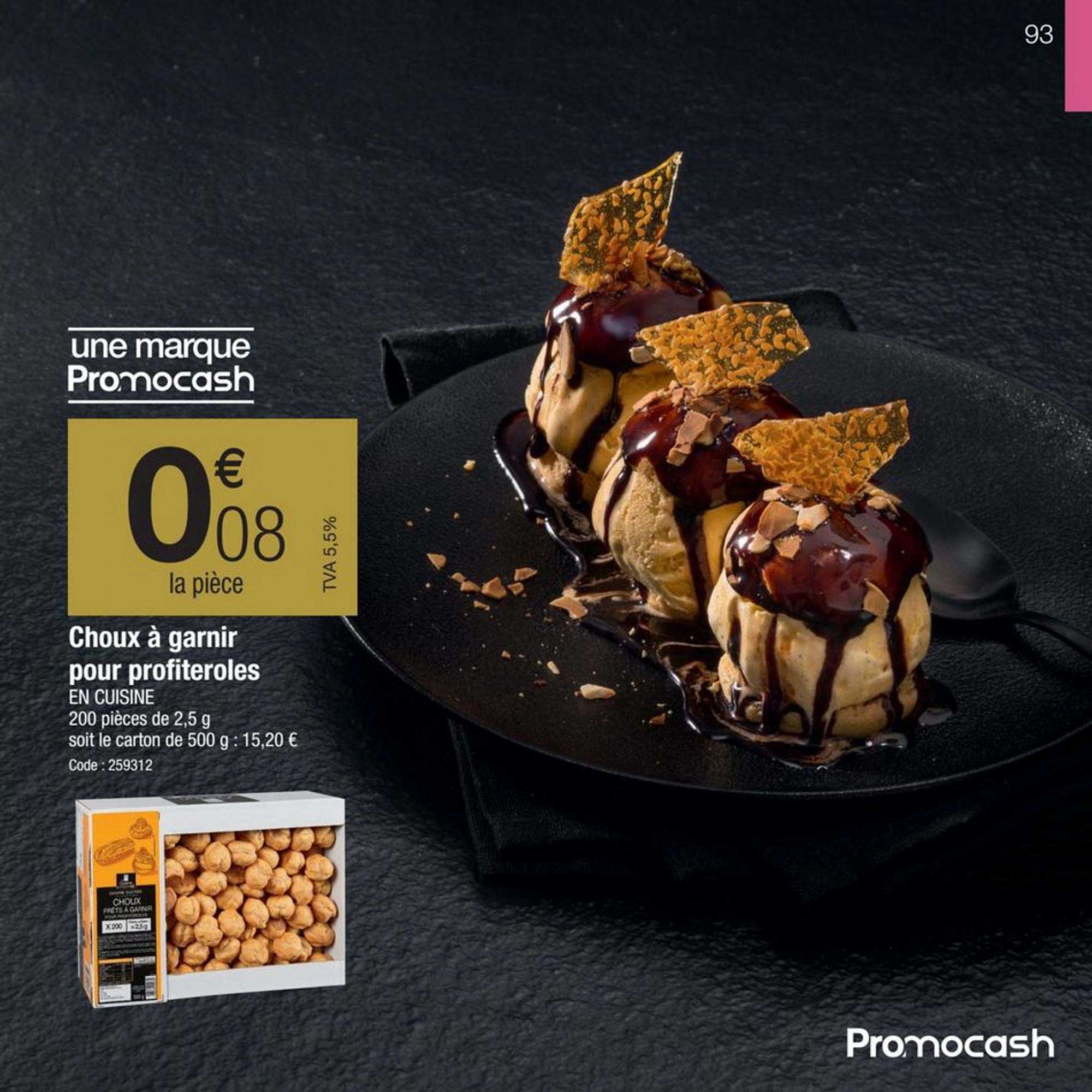 choux à garnir pour profiteroles en cuisine