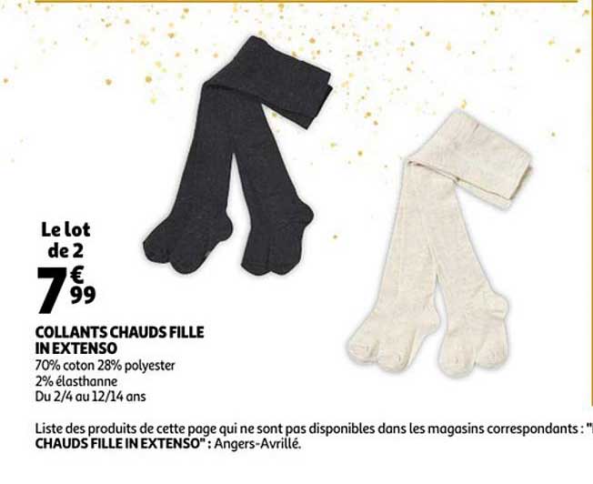 collants chauds fille in extenso