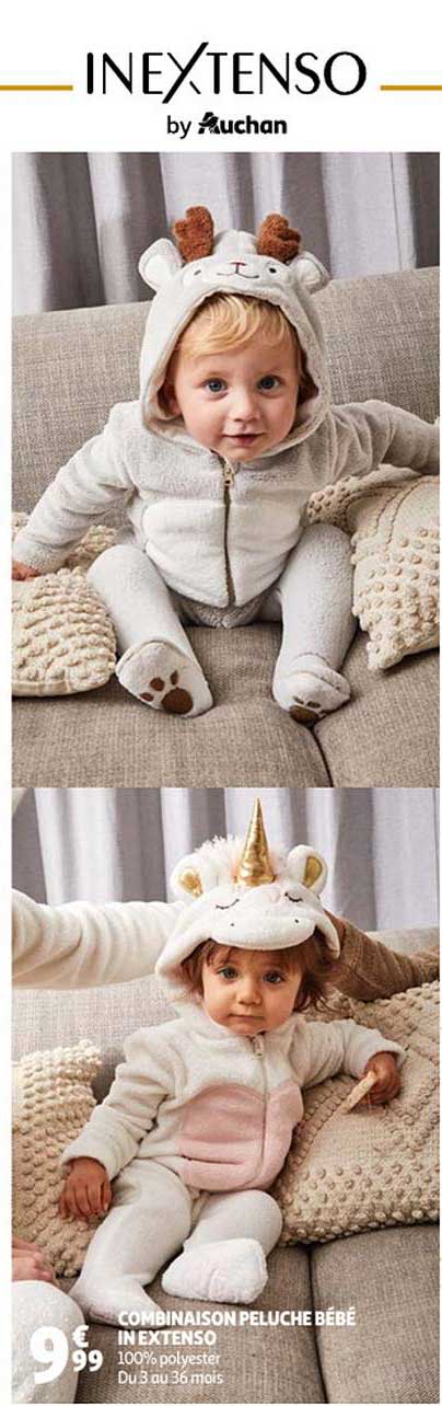 combinaison peluche bébé in extenso