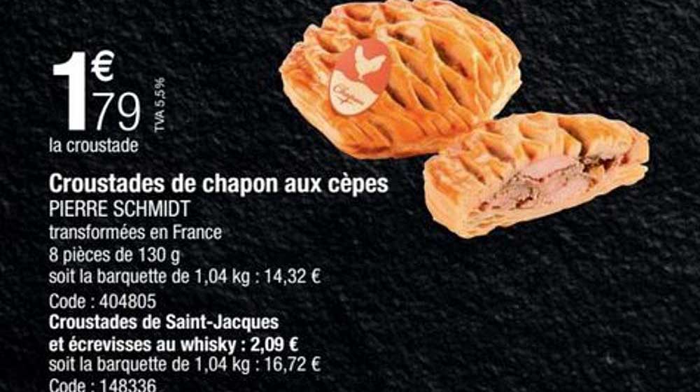 croustades de chapon aux cèpes pierre schmidt