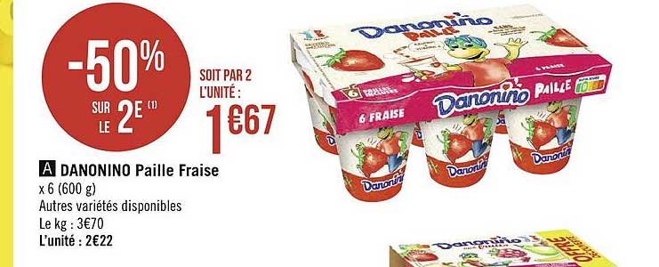 Danonino Paille Fraise