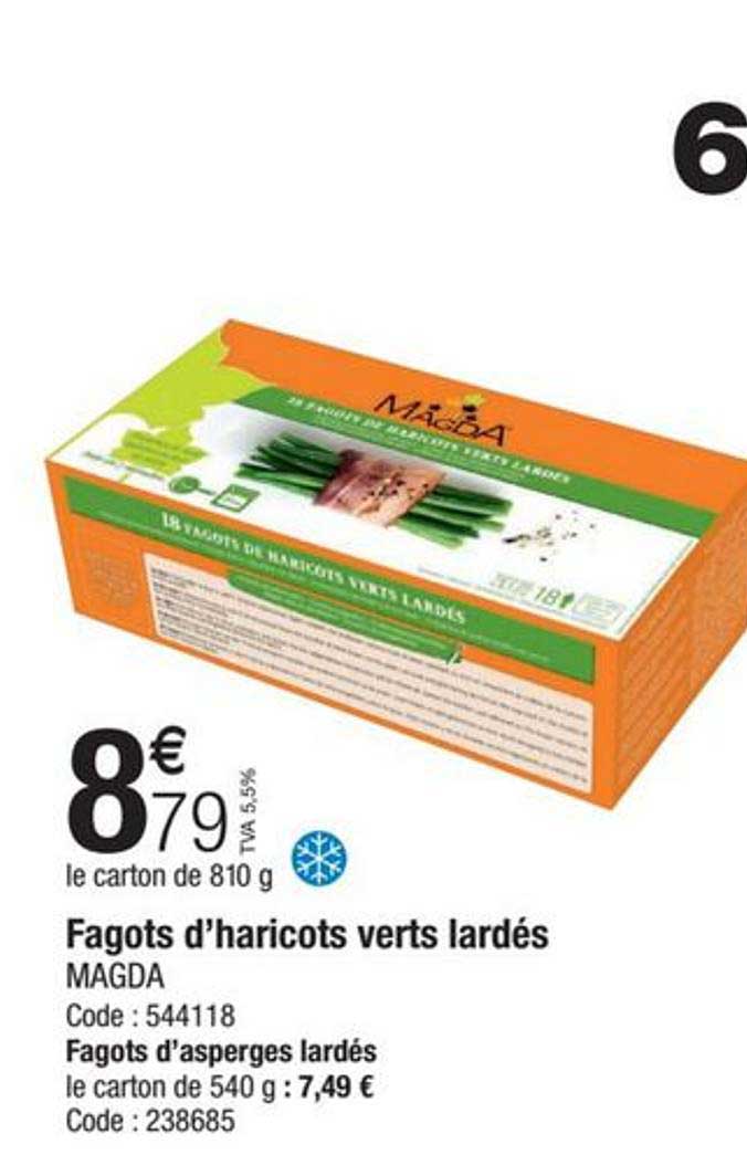 fagots d'haricots verts lardés magda