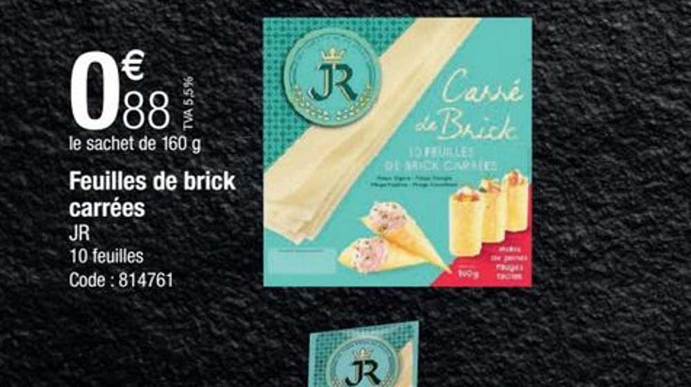 feuilles de brick carrée jr