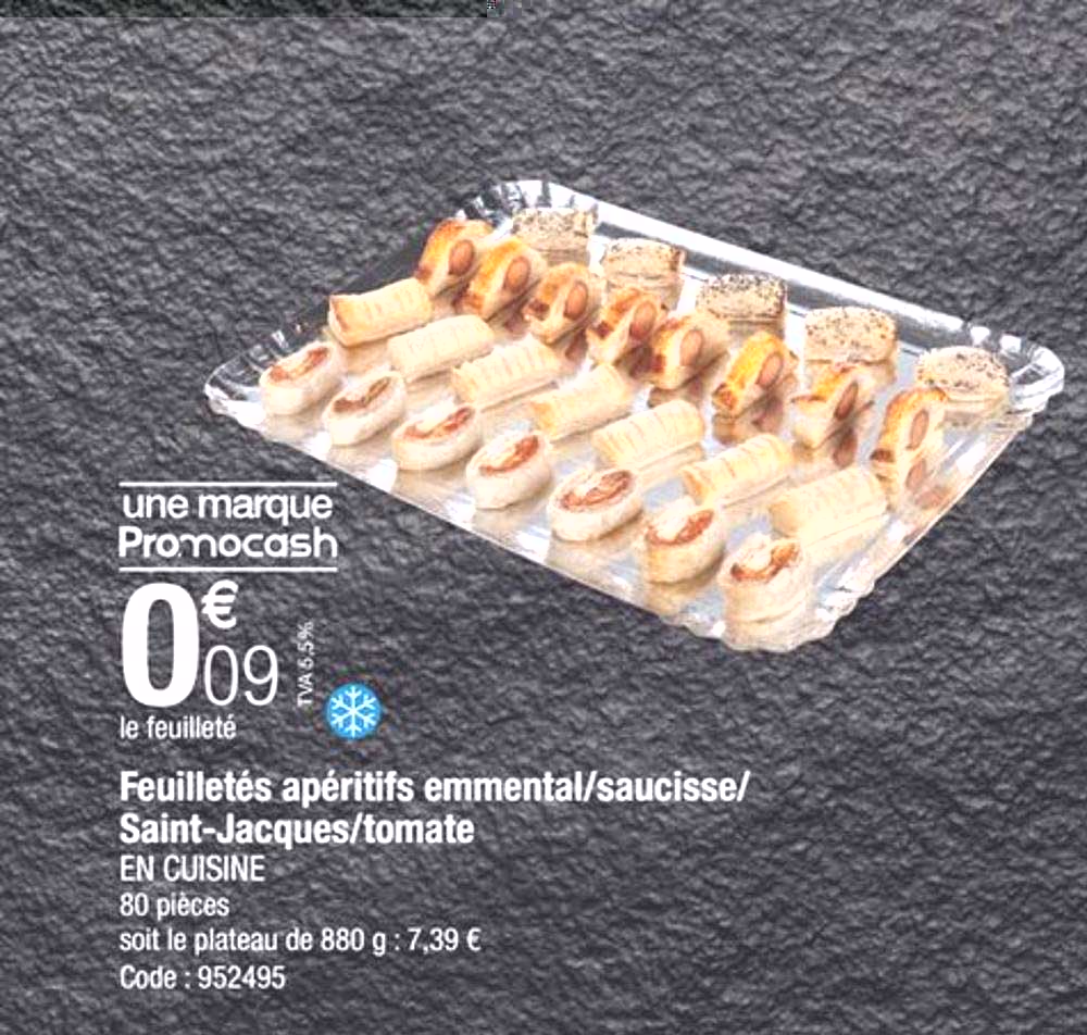 Feuilletés Apéritifs Emmental Saucisse Saint-jaques Tomate En Cuisine