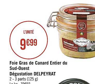 foie gras de canard entier du sud-ouest dégustation delpeyrat