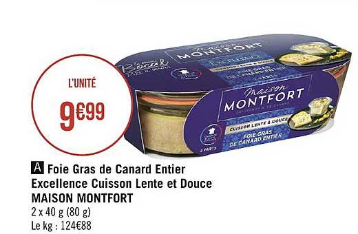 foie gras de canard entier excellence cuisson lente et douce maison montfort