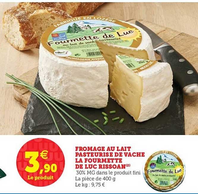 Fromage Au Lait Pasteurisé De Vache La Fourmette De Luc Rissoan