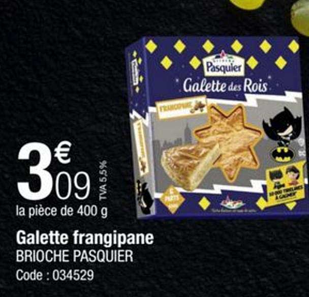 galette frangipane brioche pasquier