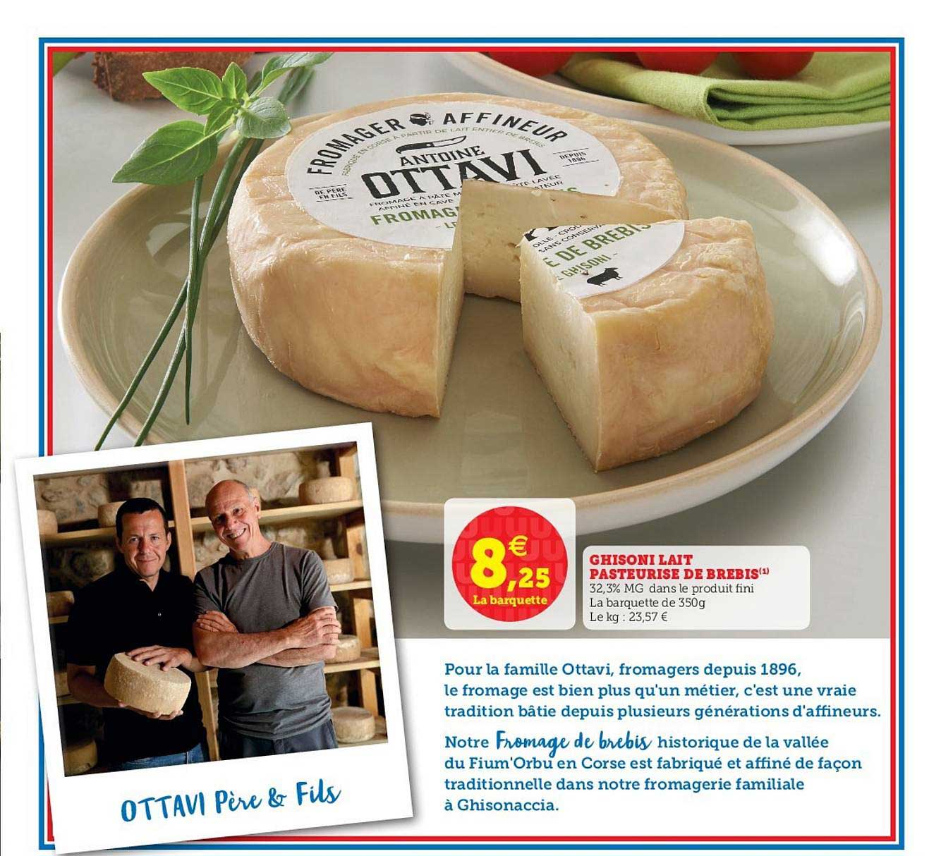 ghisoni lait pasteurisé de brebis