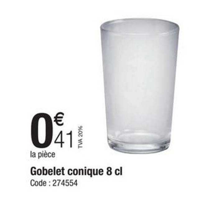 gobelet conique 8 cl
