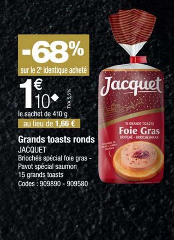 grands toasts ronds jacquet