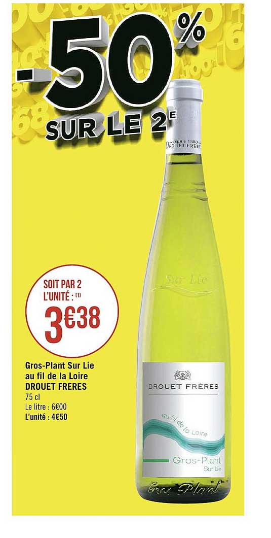 Gros-plant Sur Lie Au Fil De La Loire Drouet Frères