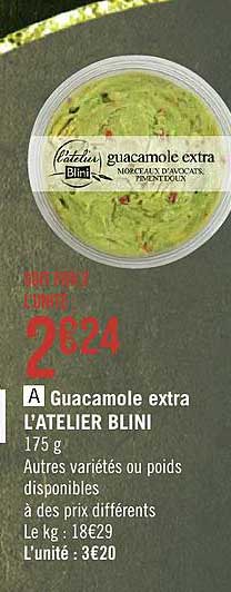 guacamole extra l'atelier blini