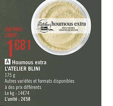 houmous extra l'atelier blini