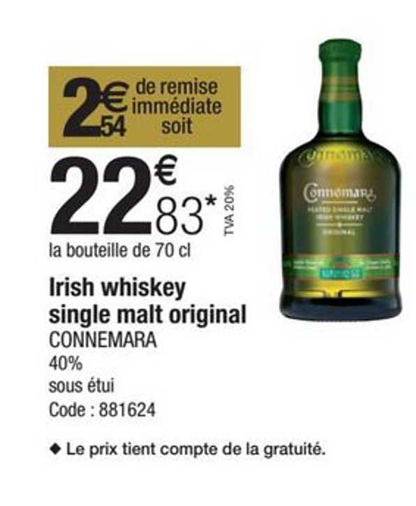 irish whiskey single malt original connemara 40%