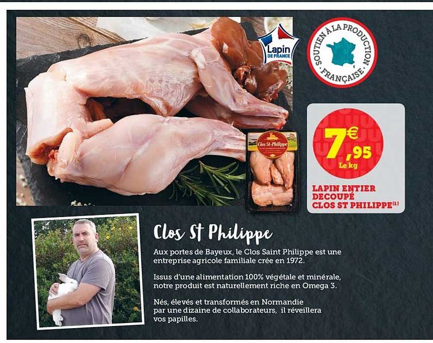 lapin entier découpé clos st philippe