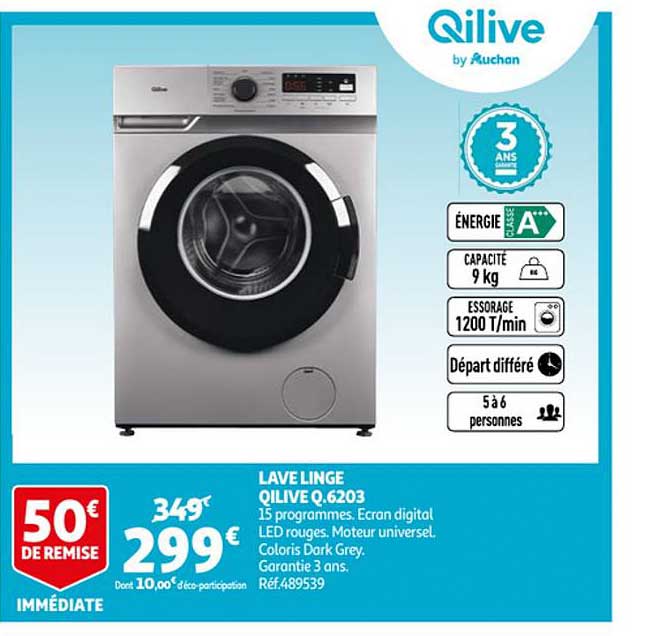 lave linge qilive q.6203
