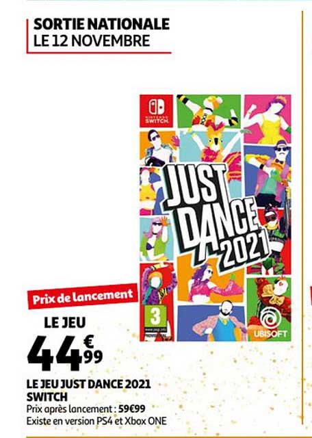 le jeu just dance 2021 switch