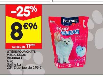 Litière Pour Chats Magic Clean Vitakraft