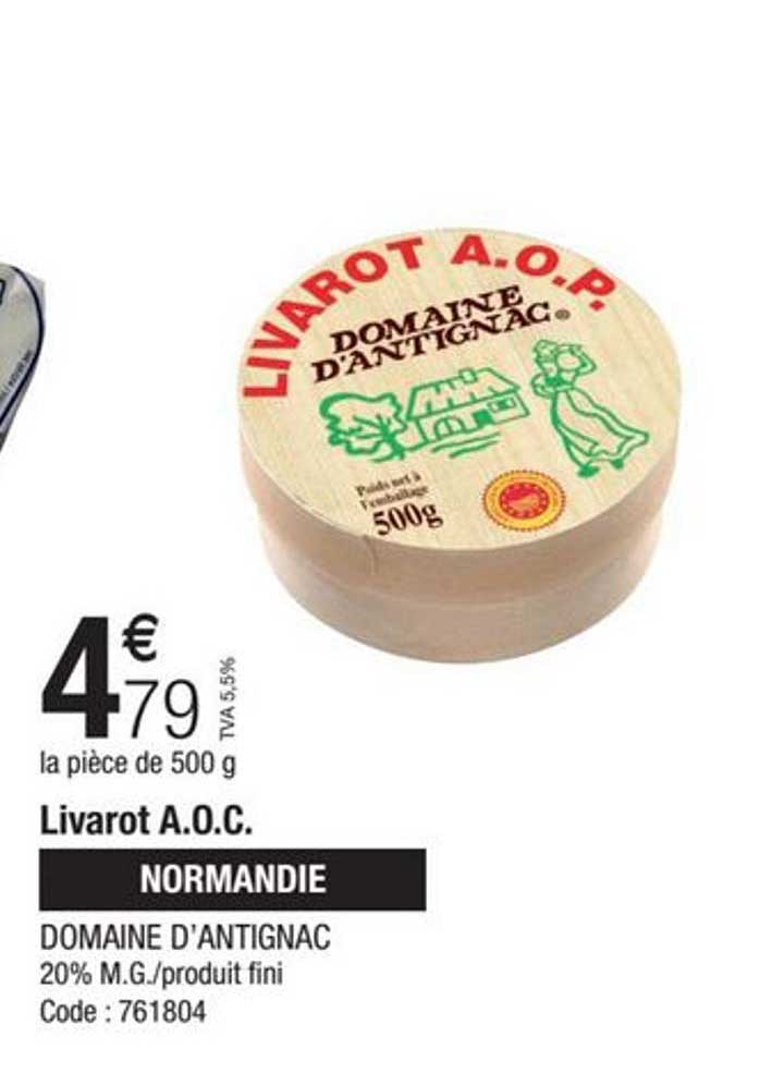 livarot aoc domaine d'antignac normandi
