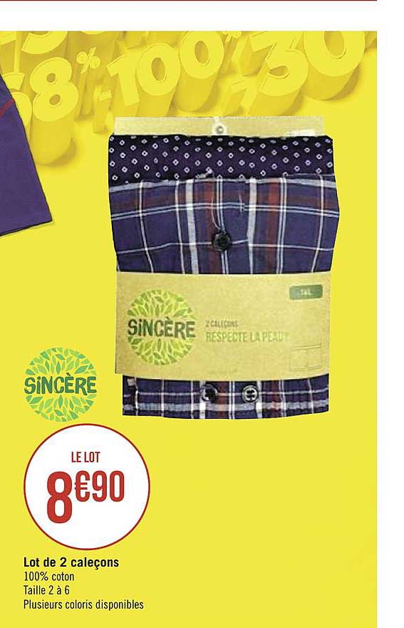 Lot De 2 Caleçons