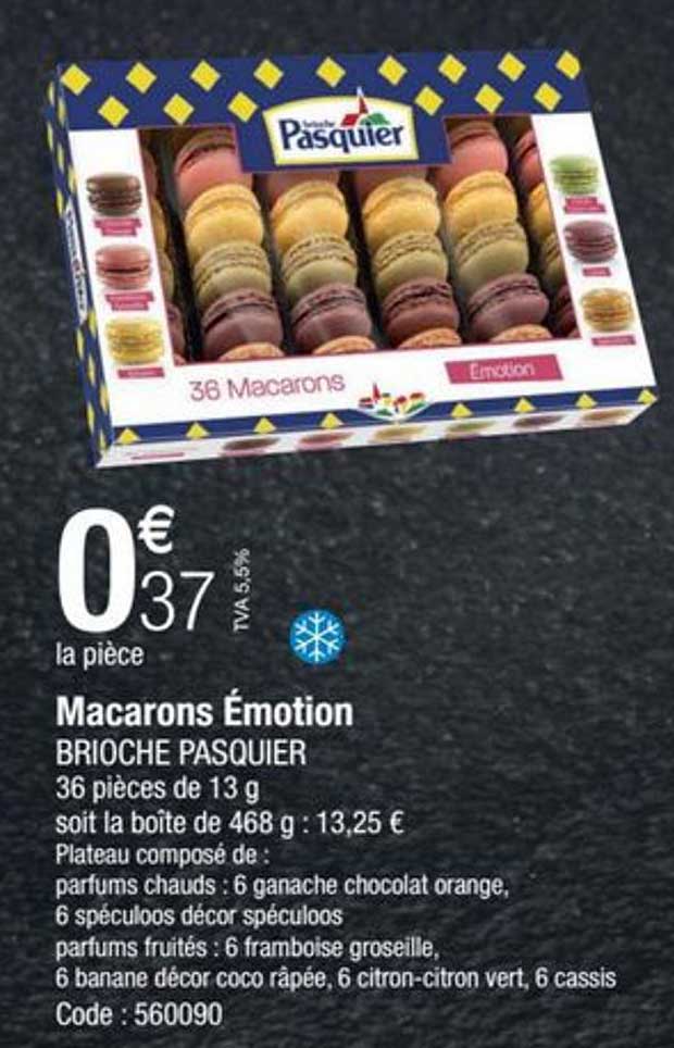 Macarons émotion Brioche Pasquier