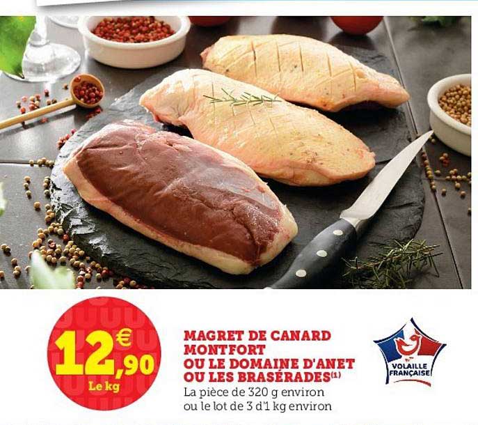 magret de canard montfort ou le domaine d'anet ou les brasérades