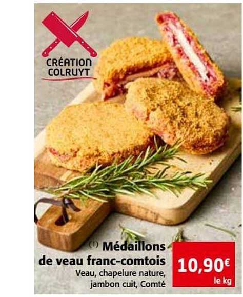 médaillons de veau franc comtois