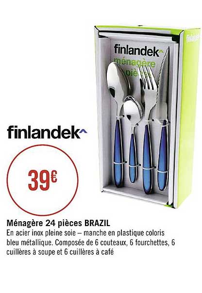 ménagère 24 pièces brazil