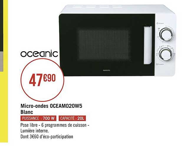 micro-ondes oceam020w5
