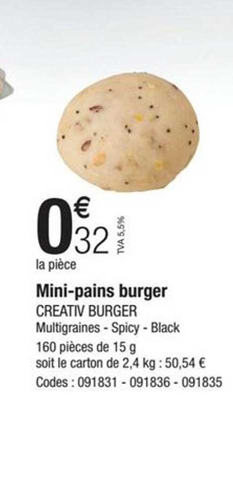mini-pains burger creativ burger