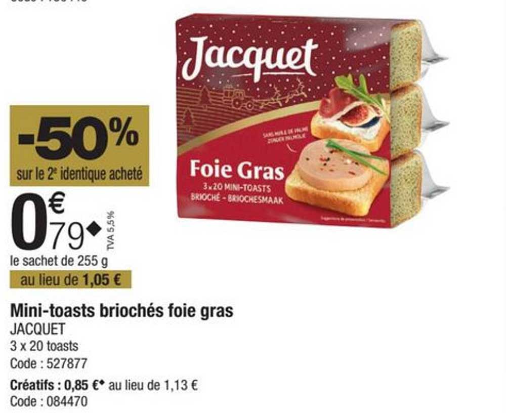mini-toasts briochés foie gras jacquet